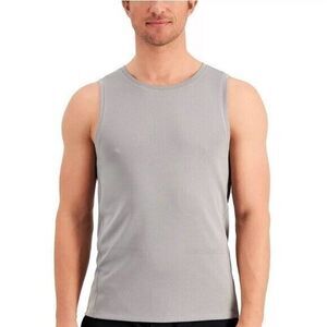 NWT Id Ideology Men's Birdseye Training Tank XXL Storm Grey